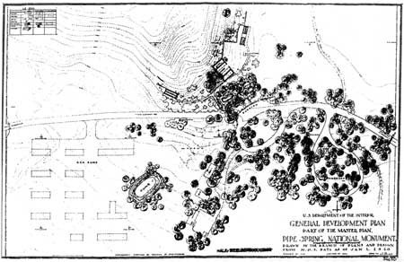 sketch map of park from General Development Plan