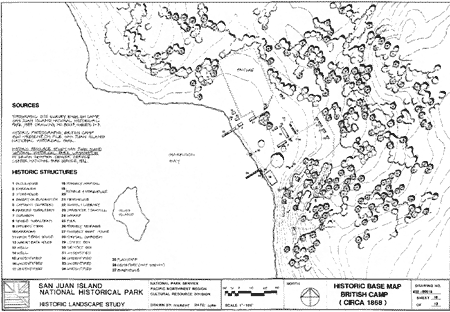 Historic Base Map, British Camp