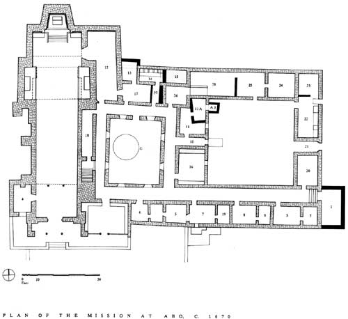 Plan of the last changes to Abó