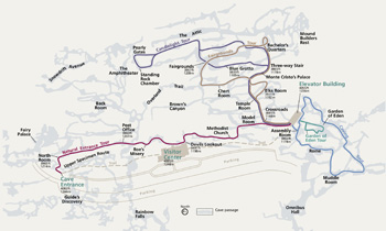 cave tour map