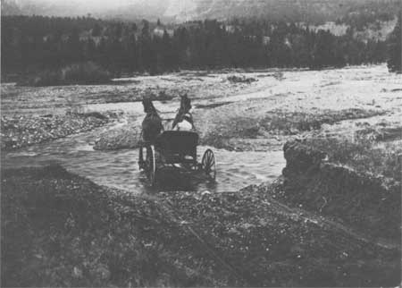 Fording Pebble Creek