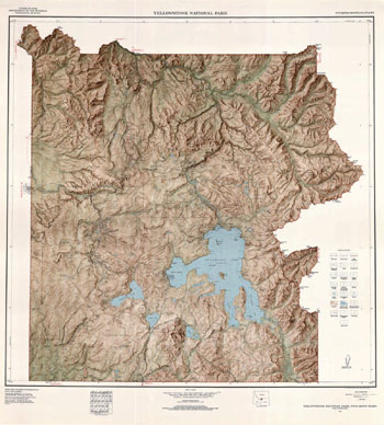 shaded relief map