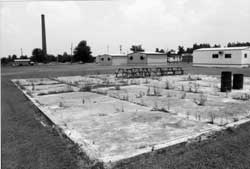 Concrete slab of the hospital mess hall at Rohwer