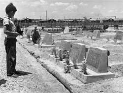 Rohwer Relocation Center cemetery in July 1943