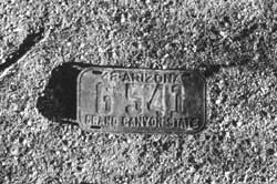 vehicle licence plate, Canal Camp