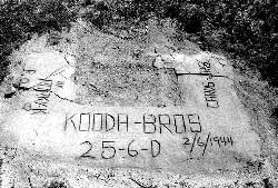 inscription, Canal Camp