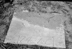 inscription, Butte Camp
