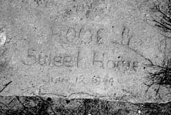inscription, Butte Camp
