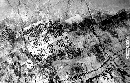 1944 aerial photograph, Manzanar