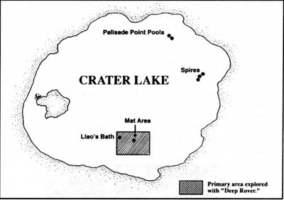 map of Crater Lake