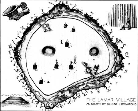 sketch of the Lamar Village