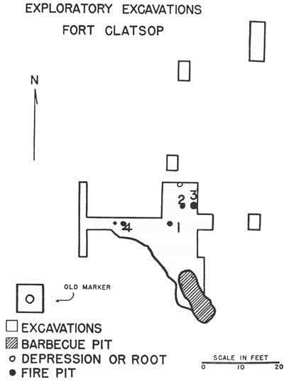 map of Caywood excavations
