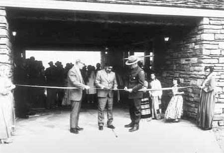 Visitor center ribbon-cutting ceremony