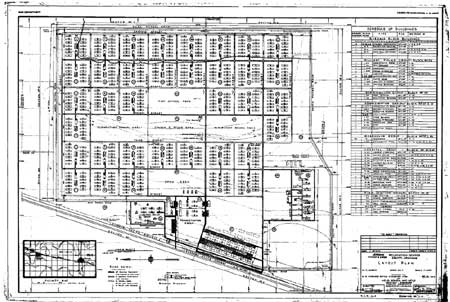 map of Jerome Relocation Center