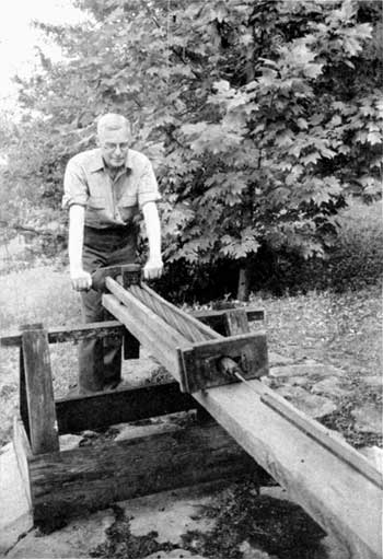 man with rifling guide