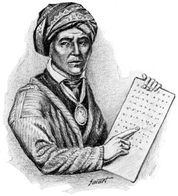 sketch of Sequoyah