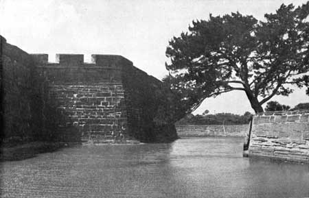 moat at Fort Marion